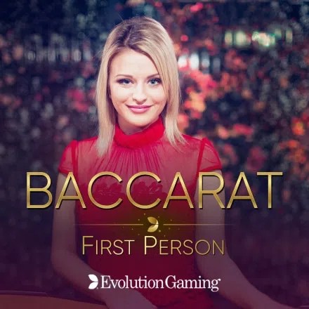 First Person Baccarat online game logo by Evolution on casino-wintopia.de
